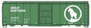 Accurail HO 81811 Limited Run 40' Single Door Steel Boxcar, Great Northern
