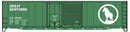 Accurail HO 81812 Limited Run 50' Combination Door Steel Boxcar, Great Northern