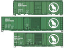 Accurail HO 8181 Limited Run Steel Boxcar Set, Great Northern