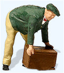 PREORDER Preiser HO 28275 Man Lifting A Crate