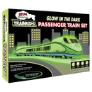 Atlas HO 15000100 Battery-Powered Passenger Train Set, Trainkids, Sound & Remote Control, Glow in the Dark, Loco, 3 Cars, Track, Controller