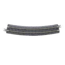 Atlas N G2414 Code 65 Curved Track with Gray Ballast, True Track, 14" 35.6cm Radius (8)