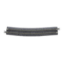 Atlas N G2432 Code 65 Curved Track with Gray Ballast, True Track, Left Hand Reverse Curve for