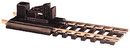 Atlas HO MO843 Bumper, Code 100 Nickel-Silver Rail, Black Ties