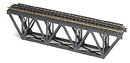 Atlas HO 884 65' Deck Truss Bridge Kit, Code 100 Nickel-Silver Rail, 9" 22.9cm