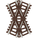 Atlas HO MO573 Code 83 Crossing, Nickel Silver with Brown Ties, 25 Degrees