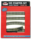 Atlas HO 588 Code 83 Nickel-Silver Snap-Track Set, Starter Set