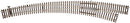 Atlas HO 596 Code 83 Curved Turnout, Customline Mark IV, Right Hand, Inside Radius 22", Outside 30"