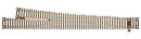 Atlas HO 566 Code 83 Custom-Line Mark IV Turnout with Nickel-Silver Rail & Brown Ties,