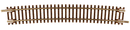 Atlas N 2029 Code 55 Track with Nickel-Silver Rail & Brown Ties, 21-1/4" Radius Curve Half Section (6)