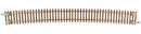 Atlas N 2030 Code 55 Track with Nickel-Silver Rail & Brown Ties, 30.6" Radius Curve (6)