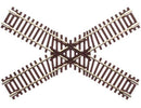Atlas N 2044 Code 55 Track with Nickel-Silver Rail & Brown Ties, 60-Degree Crossing