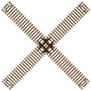 Atlas N 2045 Code 55 Track with Nickel-Silver Rail & Brown Ties, 90 Degree Crossing