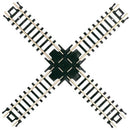 Atlas N 2569 Crossings with Black Ties, 90 Degrees
