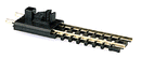 Atlas N 2536 Bumper Track, Black Ties, 2-3/8" length