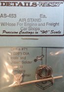 Details West HO 453 Air Stand with Hose for Engine and Freight Car Shops