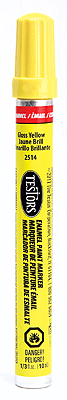 Rust-oleum 2514C Enamel Paint Markers, 1/3oz 9.9mL, Yellow (Gloss)