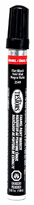 Rust-oleum 2549C Enamel Paint Markers, 1/3oz 9.9mL, Black (Flat)