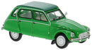 PREORDER Brekina HO 14258 1976 Citroen Dyane Top Up, Green