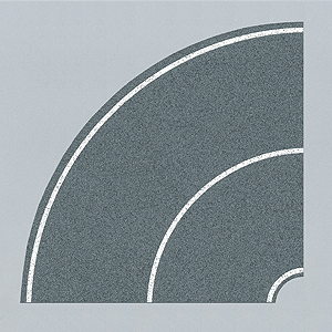 Faller HO 170631 Curved Roadway Sheets (4) 90-Degree