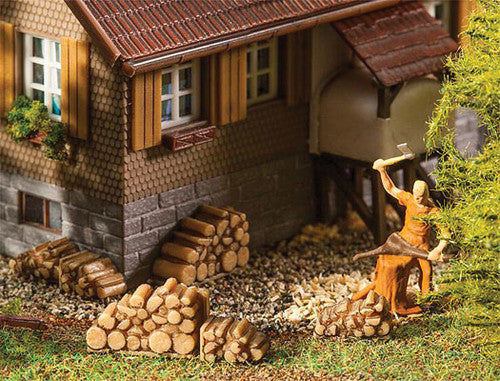 Faller 180940 Small Stacks of Firewood (6)