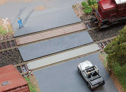 Faller 180969 Grade Crossings 1 Each: Wood and Rubber