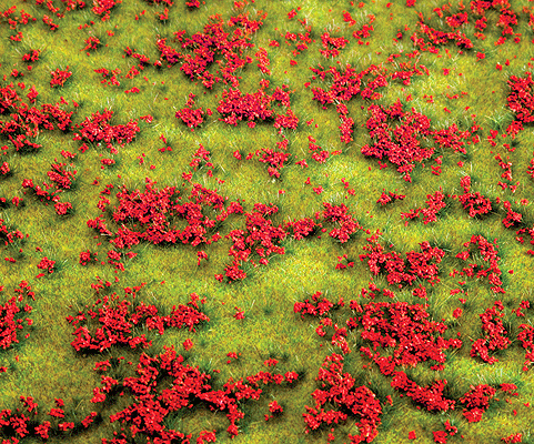 Faller 180460 Ground Cover Flowering Meadow (red)