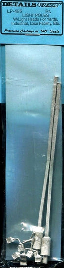 Details West HO 455 Light Pole Kits with Light Heads (2)