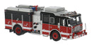 Brekina HO PCX870846 2013 Seagrave Attacker Fire Truck, Red Unlettered