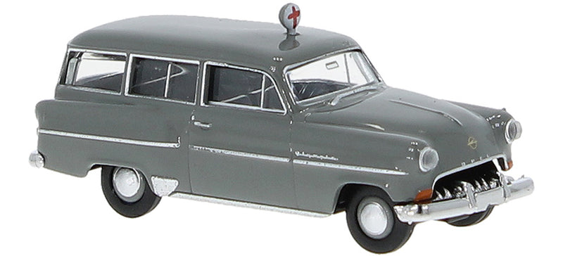 PREORDER Brekina HO 20245 1953-1954 Opel Olympia Caravan Station Wagon, German Red Cross Dark