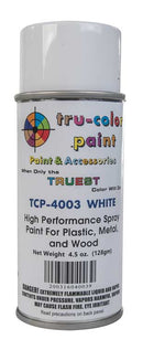 Tru-Color Paint 4003 Aerosol Spray Paint 4.5oz 135ml Can, Gloss White