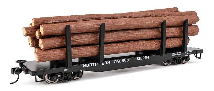 Walthers Mainline HO 50908 45' Logging Flatcar, Northern Pacific