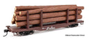 Walthers Mainline HO 50914 45' Logging Flatcar, Southern Pacific