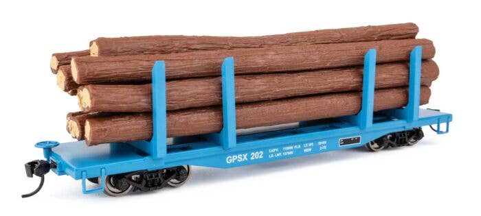 Walthers Mainline HO 50916 45' Logging Flatcar, Georgia Pacific