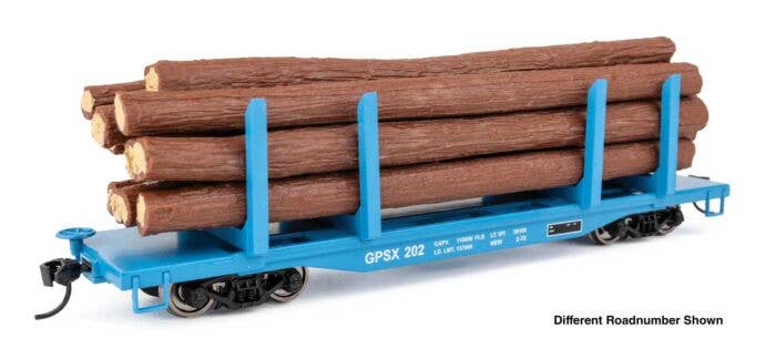 Walthers Mainline HO 50918 45' Logging Flatcar, Georgia Pacific