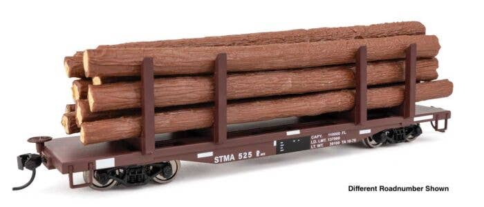 Walthers Mainline HO 50921 45' Logging Flatcar, St. Maries River Railroad