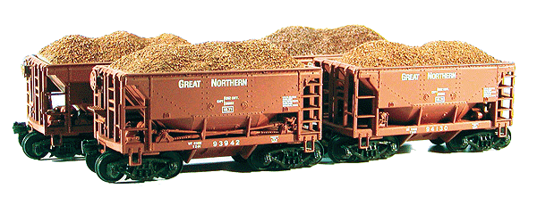Chooch 7212 Iron Ore Load 4-Pack -- Fits Walthers 932-4400 Series Ore Cars (Old Version), HO