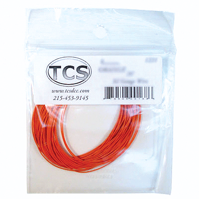 Train Control Systems 1210 32 Gauge Wire 10' 3.05m Roll -- Orange, All Scale