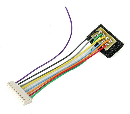 Train Control Systems 1036 C628 T Series DCC Decoder Harness -- With 8-Pin NMRA Plug for C628/630, HO Scale