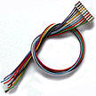 Train Control Systems 1033 DCC Decoder Harness -- WH 6" Harness for T Series Decoder, No 8-Pin NMRA Plug, All Scale