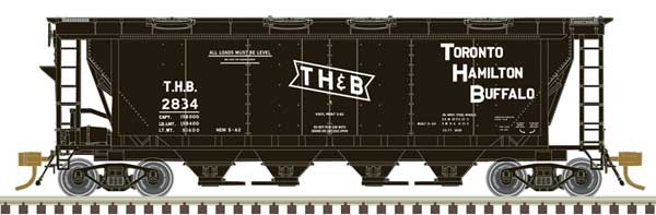 Atlas Model Railroad Co. 20007168 Slab-Side Covered Hopper - Ready to Run - Master(R) -- Toronto, Hamilton and Buffalo