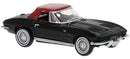PREORDER Brekina HO 18025 Chevrolet Corvette C2 Convertible, Black
