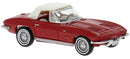 Brekina HO 18026 Chevrolet Corvette C2 Convertible, Red