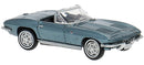PREORDER Brekina HO 18027 Chevrolet Corvette C2 Convertible, Metallic Turquoise