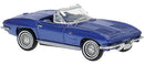 PREORDER Brekina HO 18028 Chevrolet Corvette C2 Convertible, Metallic Blue