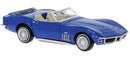 Brekina HO 19992 1967-1973 Chevrolet Corvette C3 Convertible, Blue