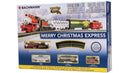 Bachmann Trains N 24027 Merry Christmas Express, North Pole & Southern, USRA 0-6-0, 3 Cars, E-Z Track Circle, Power Pack and Instructions