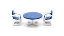 All Scale Miniatures HO 8701023 Patio Set, 1 Table, 4 Chairs (unpainted)