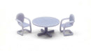 All Scale Miniatures HO 8701023 Patio Set, 1 Table, 4 Chairs (unpainted)