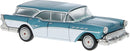 PREORDER Brekina HO 18180 1957 Buick Century Caballero, Metallic Turquoise, White